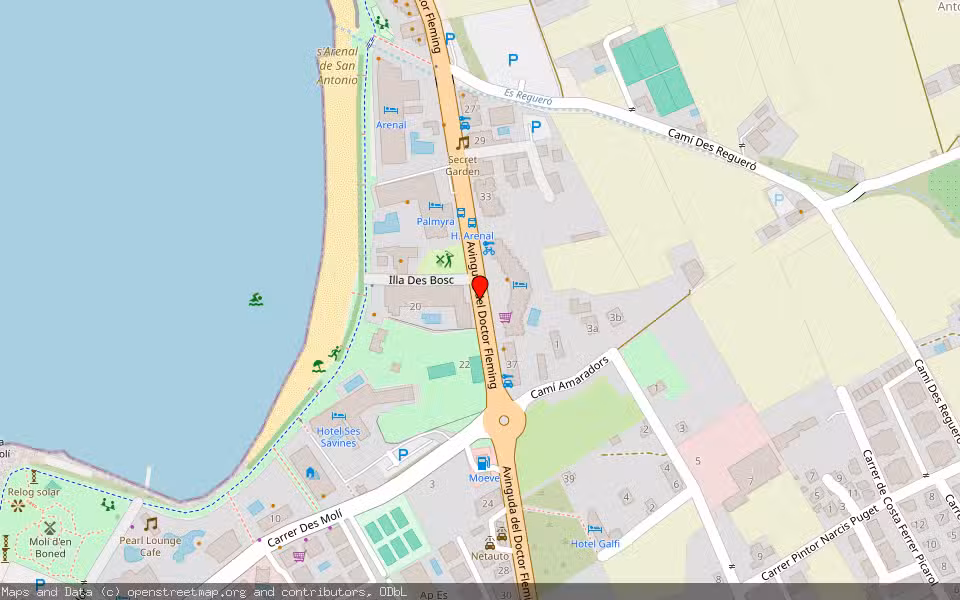 Mapa de Subasta Inmueble (Vivienda) en Sant Antoni De Portmany, Illes Balears