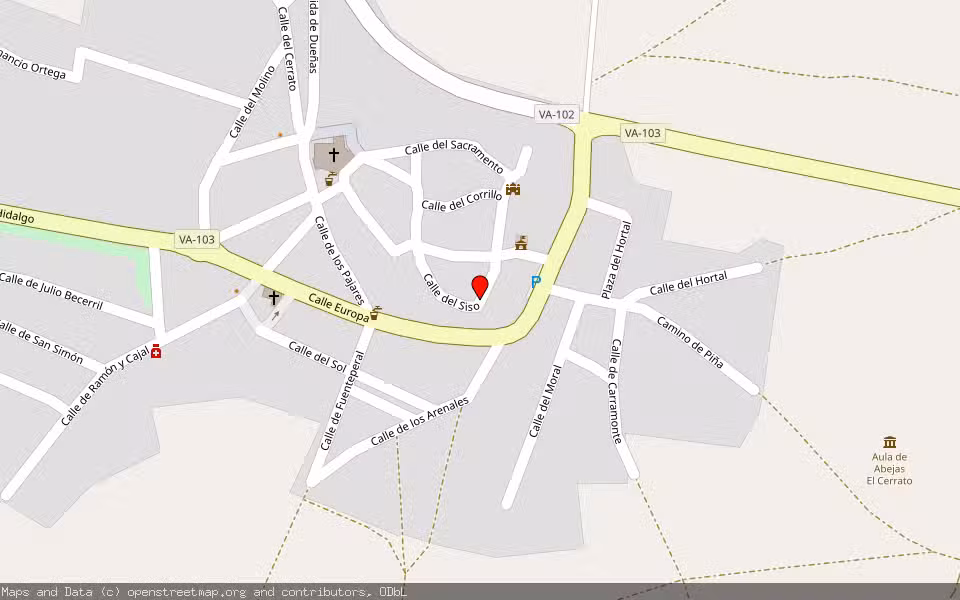 Mapa de Subasta Inmueble (Solar) en Valoria La Buena, Valladolid