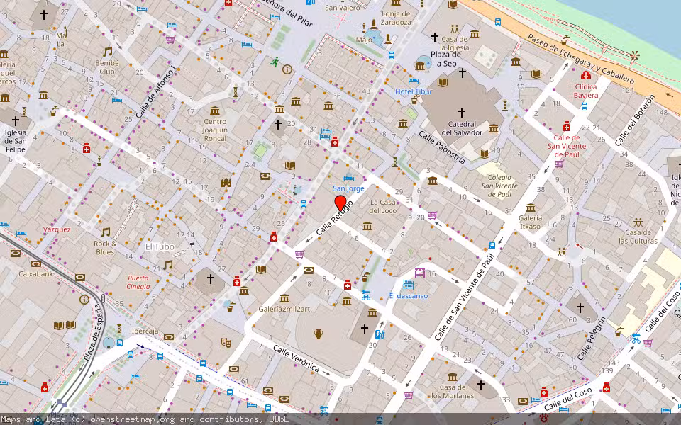 Mapa de Subasta Inmueble (Vivienda) en Zaragoza