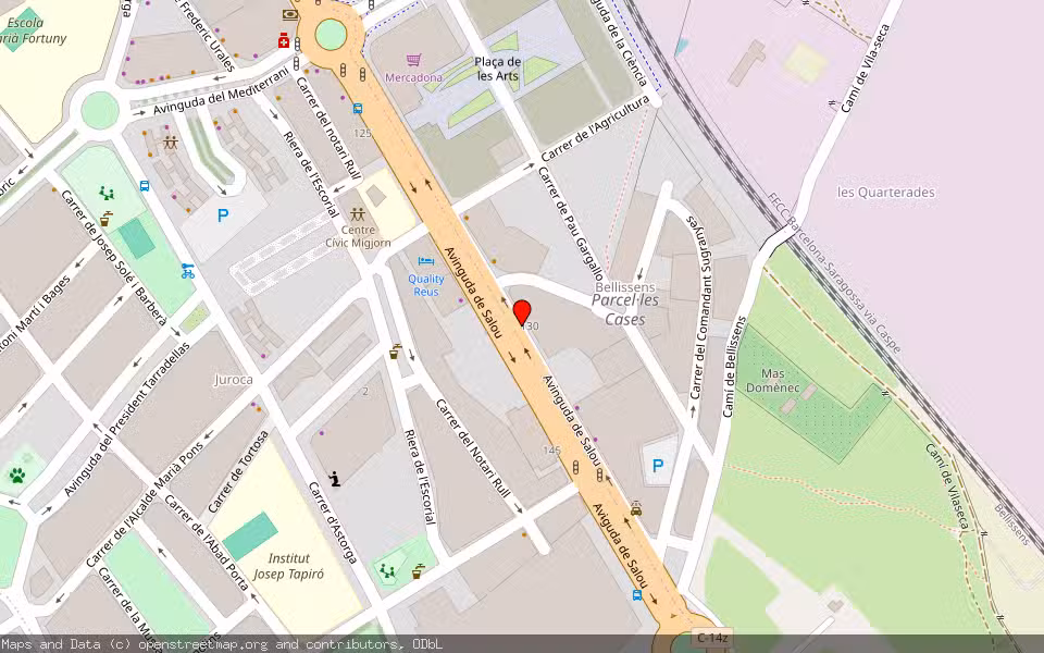 Mapa de Subasta Inmueble (Vivienda) en Reus, Tarragona