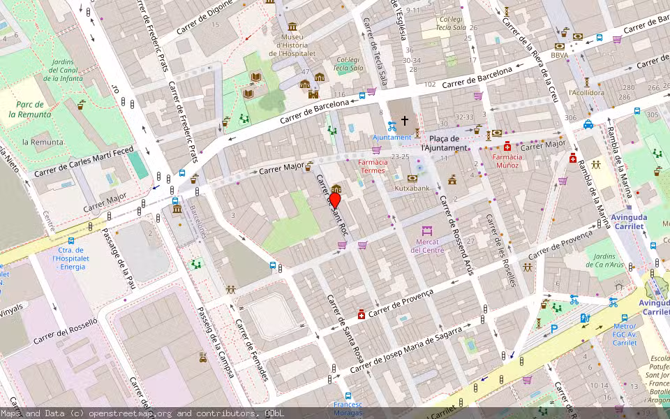 Mapa de Subasta Inmueble (Local comercial) en L'hospitalet De Llobregat, Barcelona