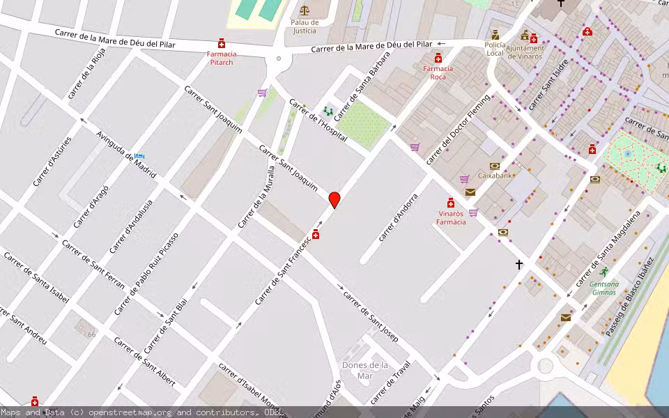Mapa de Subasta Inmueble (Vivienda) en Benicarlo, Castellón/Castelló