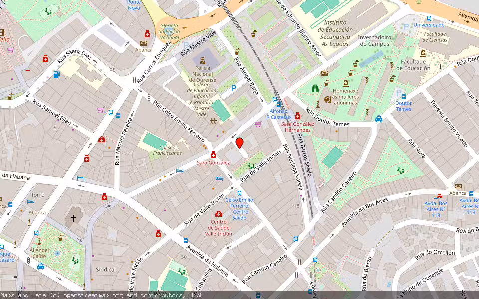 Mapa de Subasta Inmueble (Vivienda) en Ourense