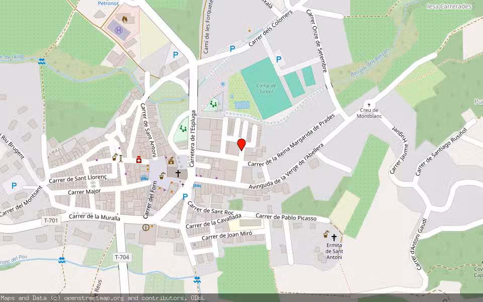 Mapa de Subasta Inmueble (Trastero) en Prades, Tarragona