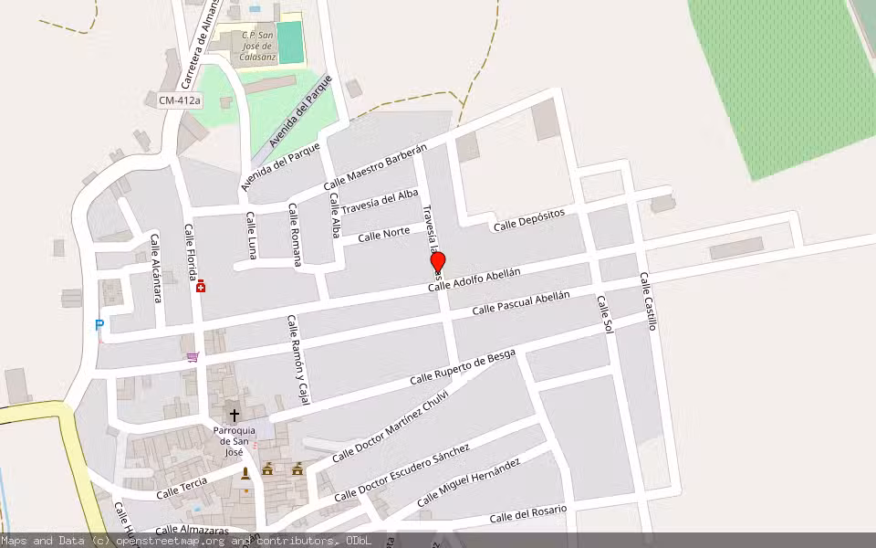 Mapa de Subasta Inmueble (Garaje) en Ontur, Albacete