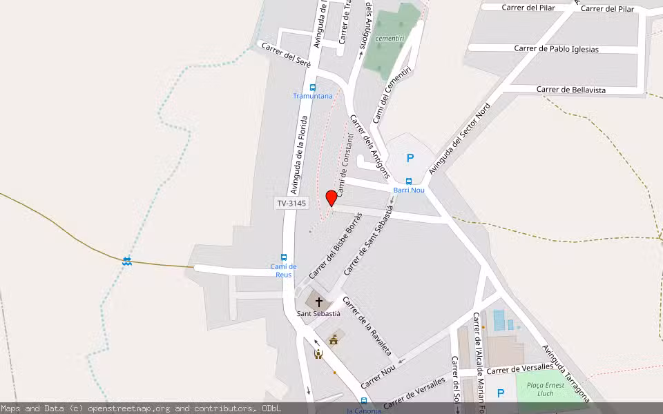 Mapa de Subasta Inmueble (Vivienda) en La Canonja, Tarragona