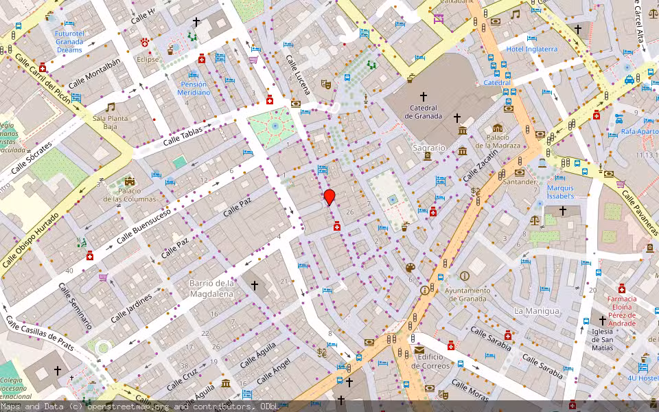 Mapa de Subasta Inmueble (Vivienda) en Granada