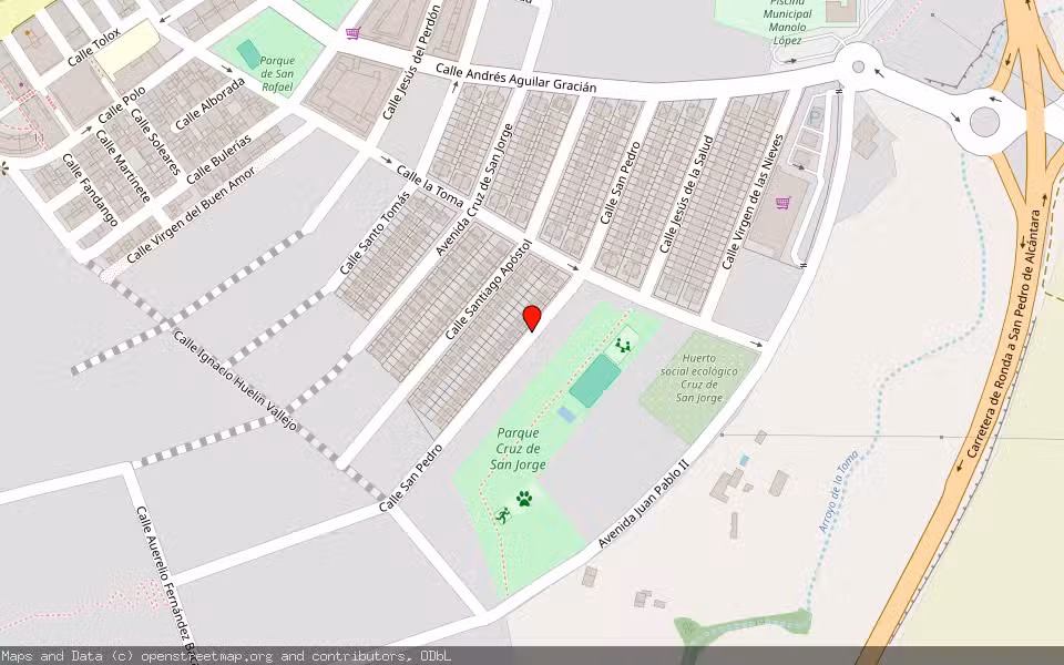 Mapa de Subasta Inmueble (Vivienda) en Ronda, Málaga