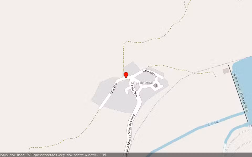 Mapa de Subasta Inmueble (Nave industrial) en Pedregal, León