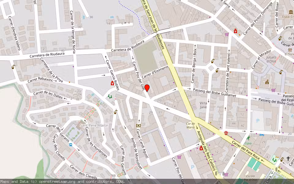 Mapa de Subasta Inmueble (Vivienda) en Olot, Girona
