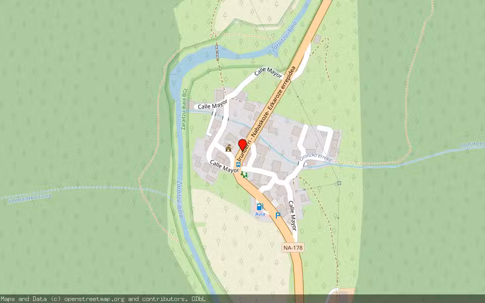Mapa de Subasta Inmueble (Solar) en Oronz, Navarra