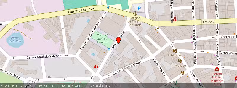 Mapa de Subasta de Inmueble (Vivienda) en Onda, Castellón 