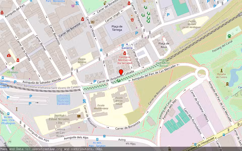 Mapa de Subasta Inmueble (Vivienda) en Cornellà De Llobregat, Barcelona