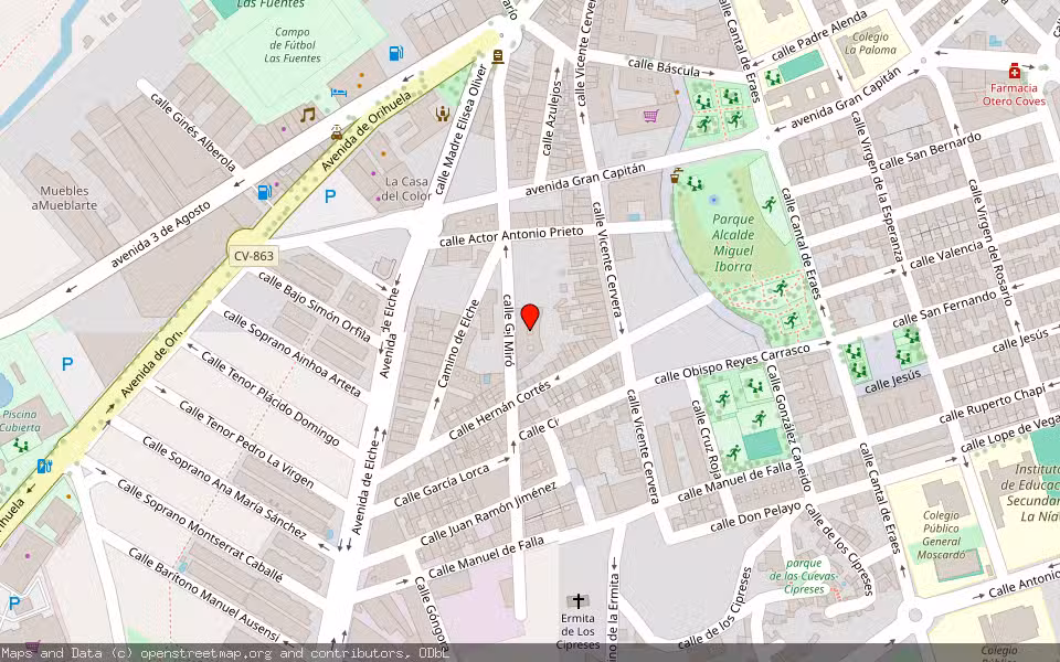 Mapa de Subasta Inmueble (Vivienda) en Aspe, Alicante/Alacant