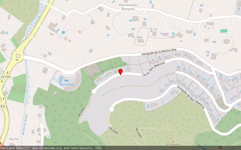 Mapa de Subasta Inmueble (Solar) en Pedreguer, Alicante/Alacant