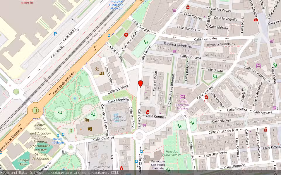 Mapa de Subasta Inmueble (Vivienda) en Alcorcon, Madrid