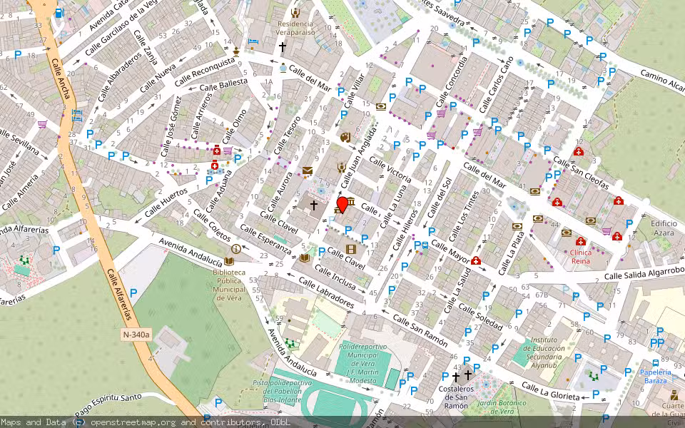 Mapa de Subasta Inmueble (Finca rústica) en Vera, Almería