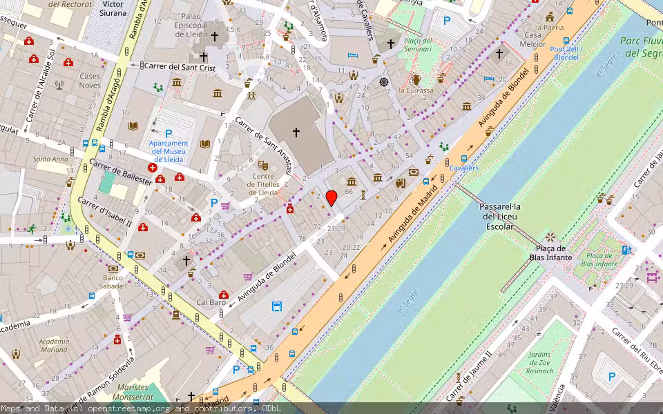 Mapa de Subasta Inmueble (Vivienda) en Lleida