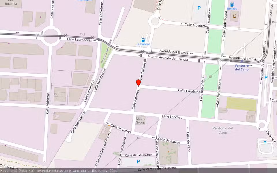 Mapa de Subasta Inmueble (Nave industrial) en Alcorcón, Madrid