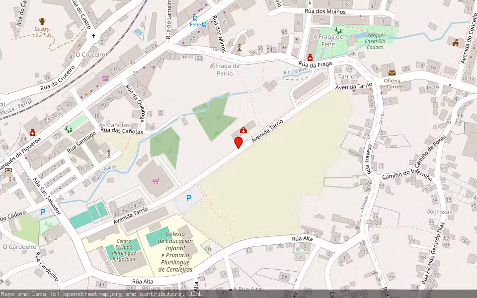 Mapa de Subasta Inmueble (Vivienda) en Fene, A Coruña