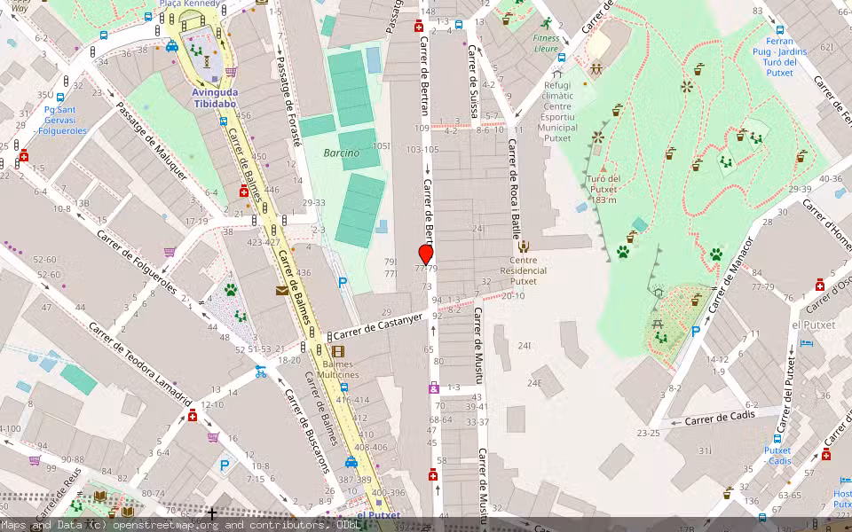 Mapa de Subasta Inmueble (Vivienda) en Barcelona