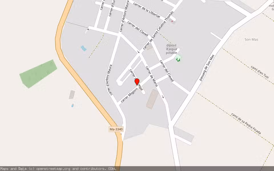 Mapa de Subasta Inmueble (Vivienda) en Santa Margalida, Illes Balears