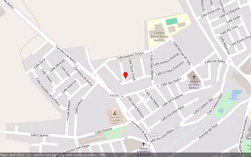 Mapa de Subasta Inmueble (Vivienda) en Linares, Jaén