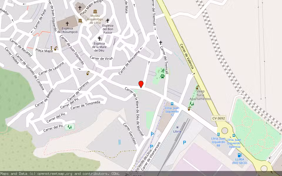 Mapa de Subasta Inmueble (Vivienda) en Llíria, Valencia/València