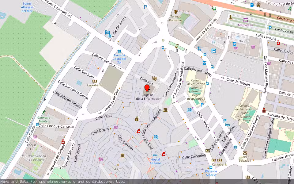 Mapa de Subasta Inmueble (Vivienda) en Almuñecar, Granada