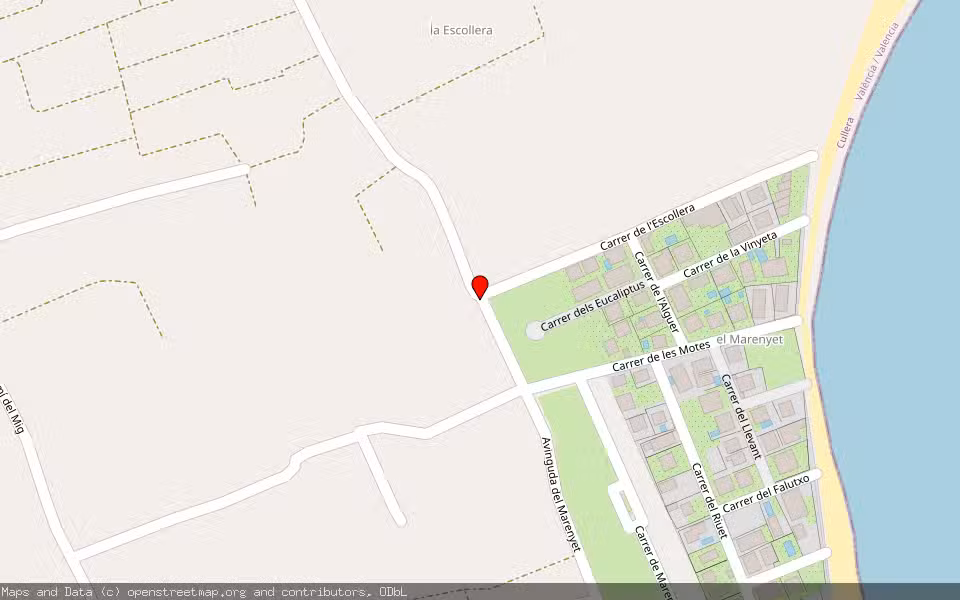 Mapa de Subasta Inmueble (Finca rústica) en Cullera, Valencia/València
