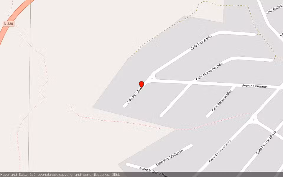 Mapa de Subasta Inmueble (Vivienda) en Venturada, Madrid