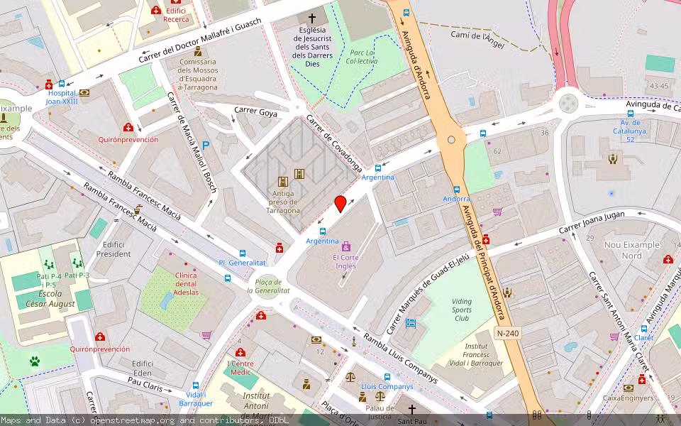 Mapa de Subasta Inmueble (Vivienda) en Tarragoona, Tarragona