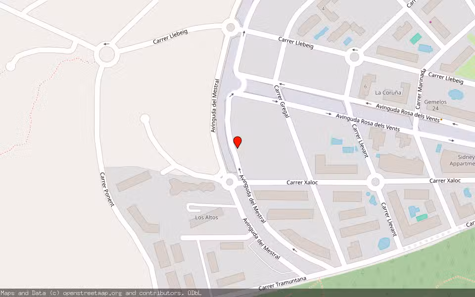 Mapa de Subasta Inmueble (Garaje) en Vila Joiosa, La/villajoyosa, Alicante/Alacant