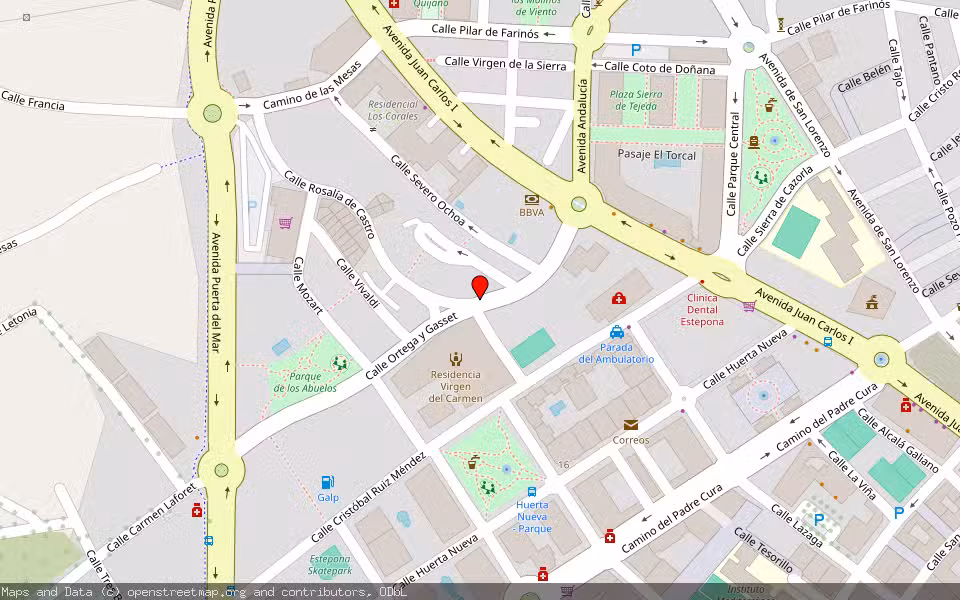 Mapa de Subasta Inmueble (Otros) en Estepona, Málaga