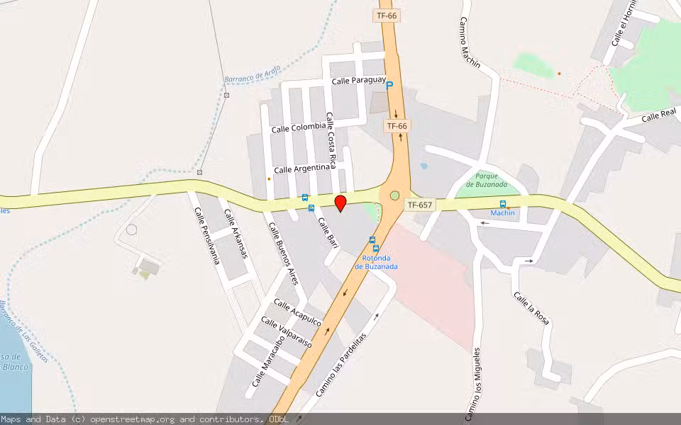 Mapa de Subasta Inmueble (Finca rústica) en Arona, Santa Cruz de Tenerife