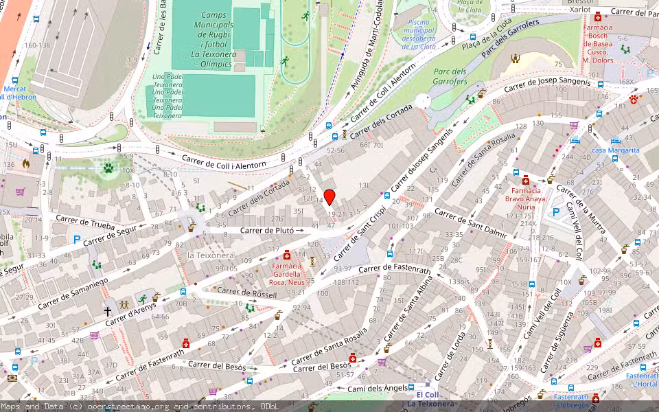 Mapa de Subasta Inmueble (Vivienda) en Barcelona