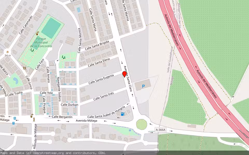 Mapa de Subasta Inmueble (Vivienda) en Alhaurín De La Torre, Málaga