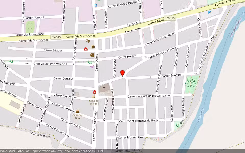 Mapa de Subasta Inmueble (Vivienda) en Albalat De La Ribera, Valencia/València