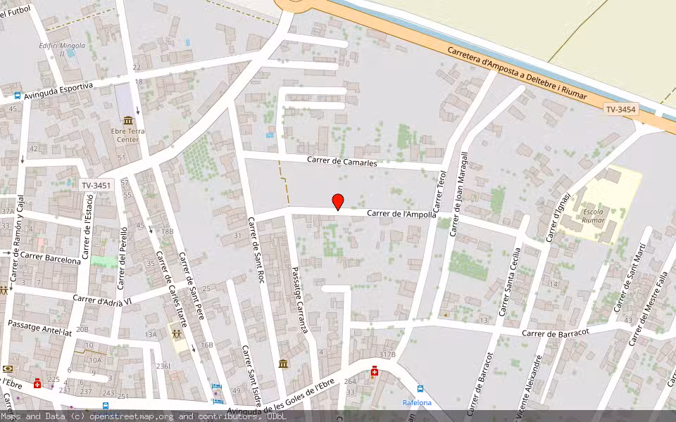 Mapa de Subasta Inmueble (Vivienda) en Deltebre, Tarragona
