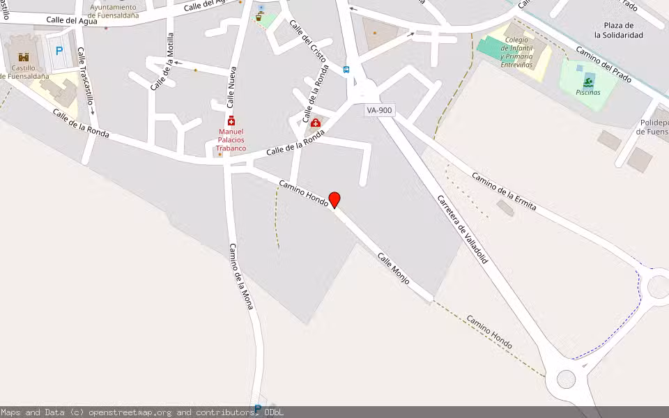 Mapa de Subasta Inmueble (Vivienda) en Fuensalaña, Valladolid