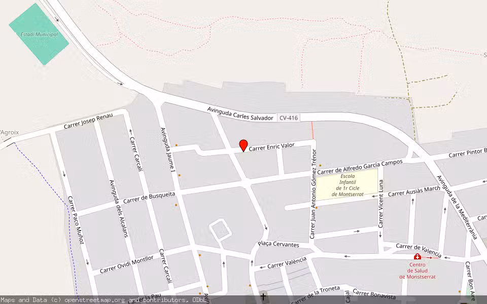 Mapa de Subasta Inmueble (Vivienda) en Montserrat, Valencia/València
