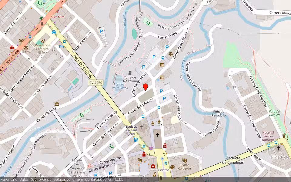 Mapa de Subasta Inmueble (Vivienda) en Alcoy, Alicante/Alacant