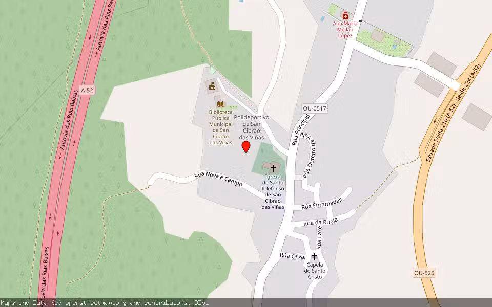 Mapa de Subasta Inmueble (Garaje) en Ourense