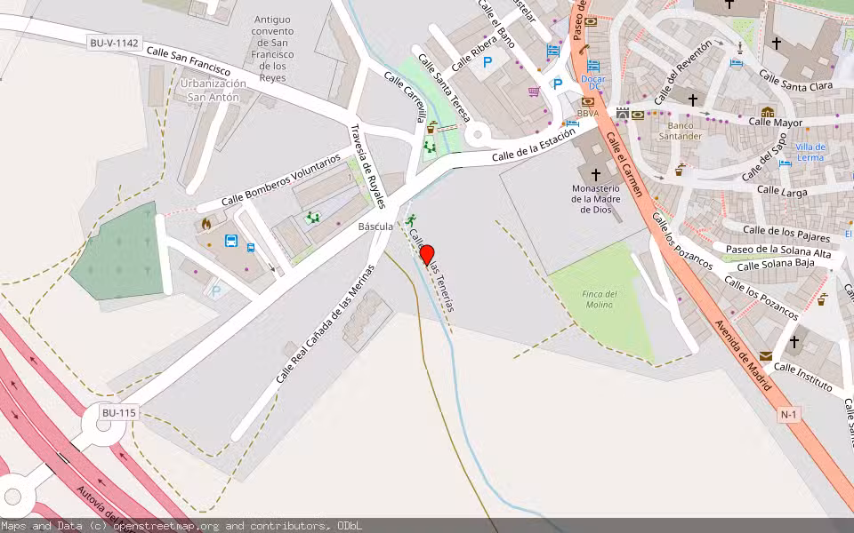 Mapa de Subasta Inmueble (Vivienda) en Lerma, Burgos