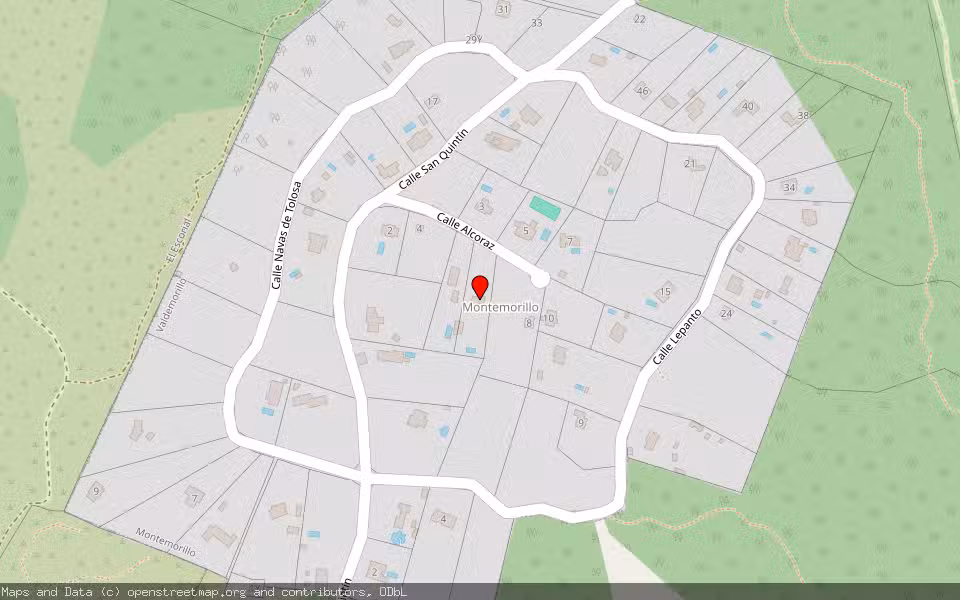 Mapa de Subasta Inmueble (Vivienda) en Valdemorillo, Madrid