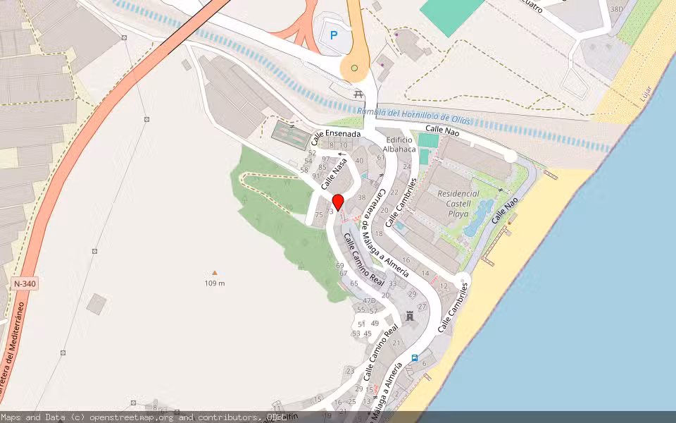 Mapa de Subasta Inmueble (Trastero) en Gualchos, Granada