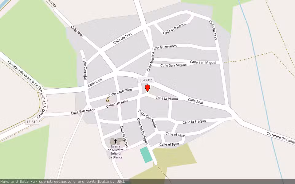 Mapa de Subasta Inmueble (Vivienda) en Campazas, León