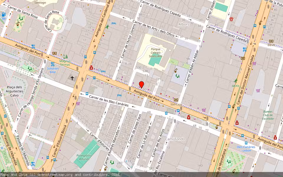 Mapa de Subasta Inmueble (Vivienda) en Valencia, Valencia/València