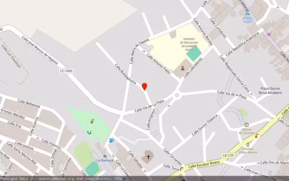 Mapa de Subasta Inmueble (Local comercial) en La Bañeza, León