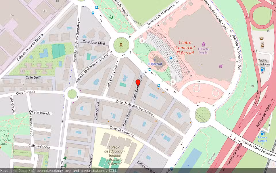 Mapa de Subasta Inmueble (Vivienda) en Getafe, Madrid
